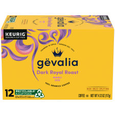 Gevalia Dark Royal Roast K-Cup Coffee Pods, 12 ct Box