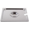 Half-size Super Pan V® slotted stainless steel cover