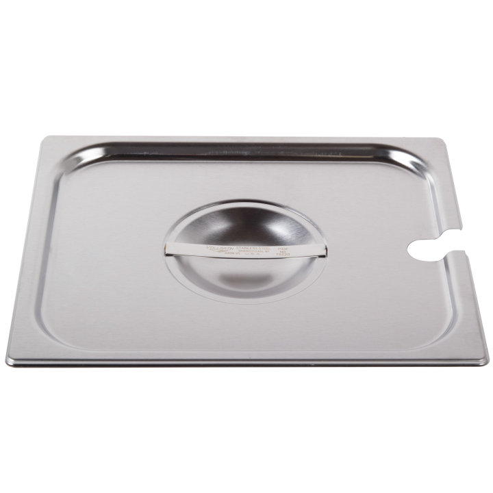 Half-size Super Pan V® slotted stainless steel cover