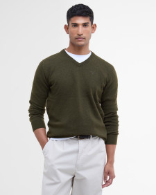 Essential V-Neck Jumper Seaweed