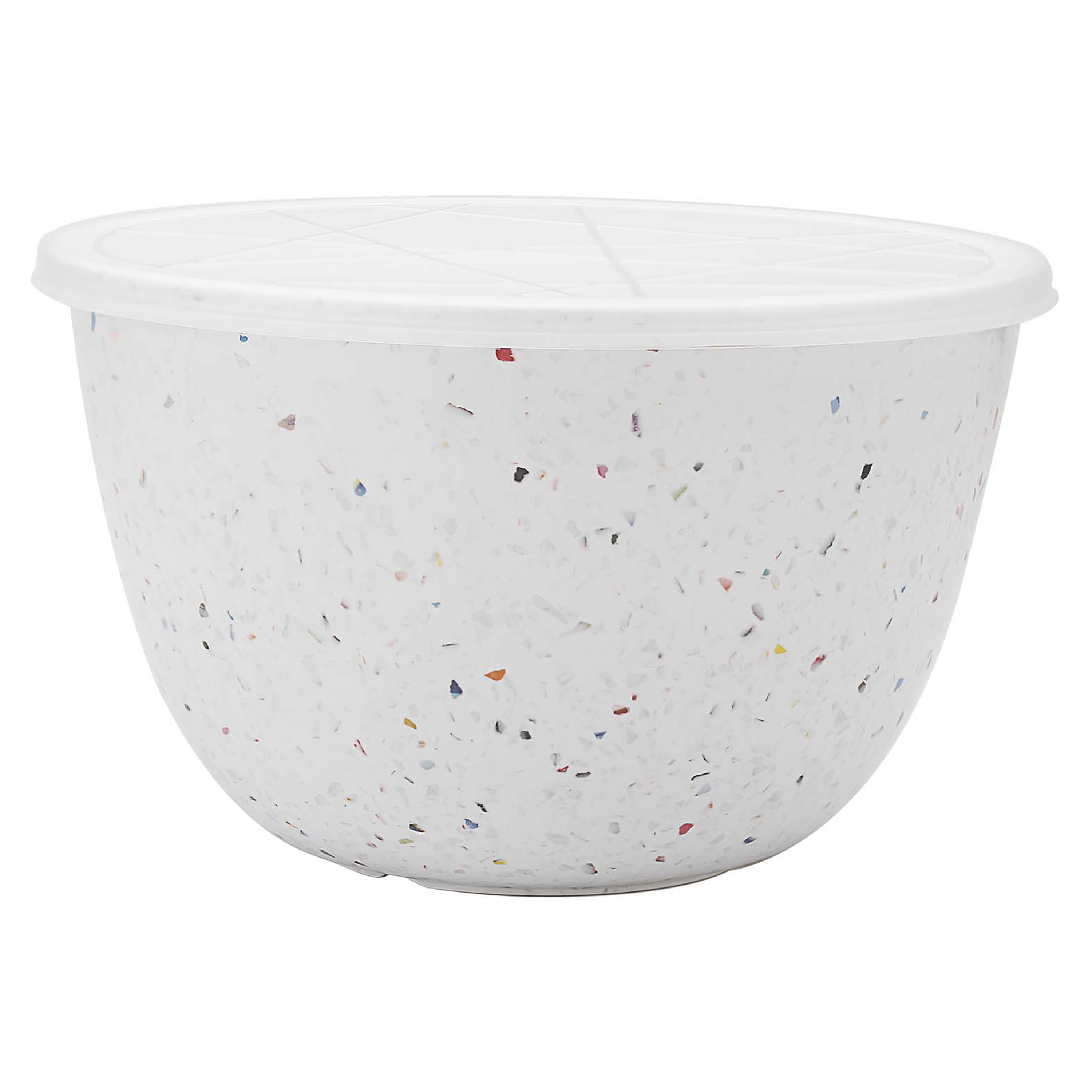 Confetti 1.5 quart Bowl Set, Eggshell White