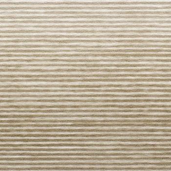 Beige ribbed fabric covering the entire frame, forming uniform horizontal ridges; viewed close-up, lying flat and evenly lit, neutral-toned surface with no visible surroundings.
