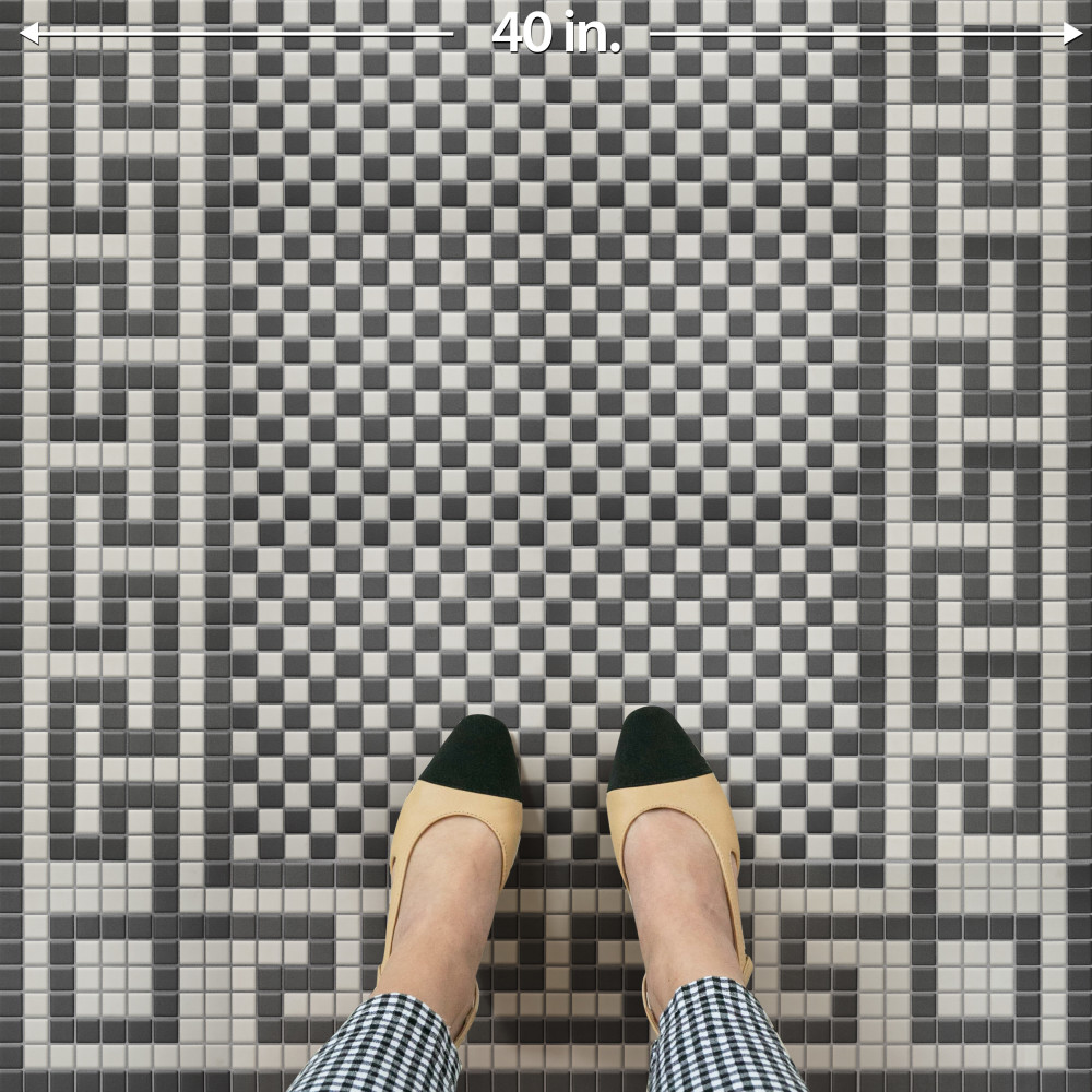 Gotham 1″ Square Unglazed Black and White Checkerboard 11-3/4 in. x 11-3/4 in. Porcelain Mosaic Tile