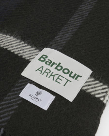 Barbour x ARKET Klippan Wool Blanket Blue