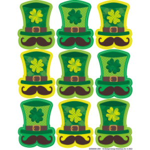 St. Pat's Hats Giant Stickers, Pack of 36