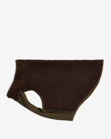 Reversible Quilted Dog Coat Olive-Brown