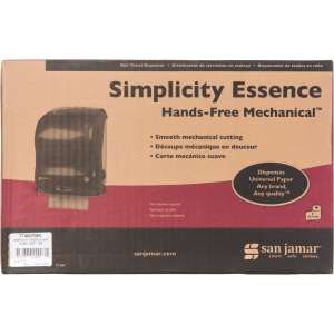 SAJT7400TBK, San Jamar, Simplicity Essence, Mechanical Roll Towel Dispenser, Black Pearl