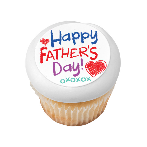 Happy Father's Day Crayon PhotoCake® Edible Image®