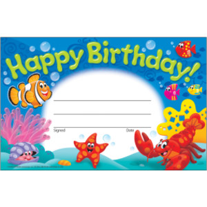 Happy Birthday! Sea Buddies&trade; Recognition Awards, 30 ct
