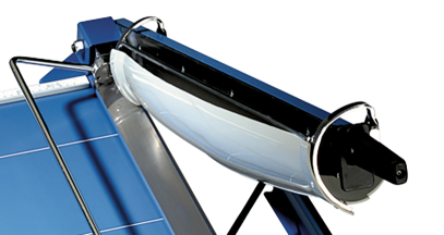 The rotating guard provides extra safety around the blade.