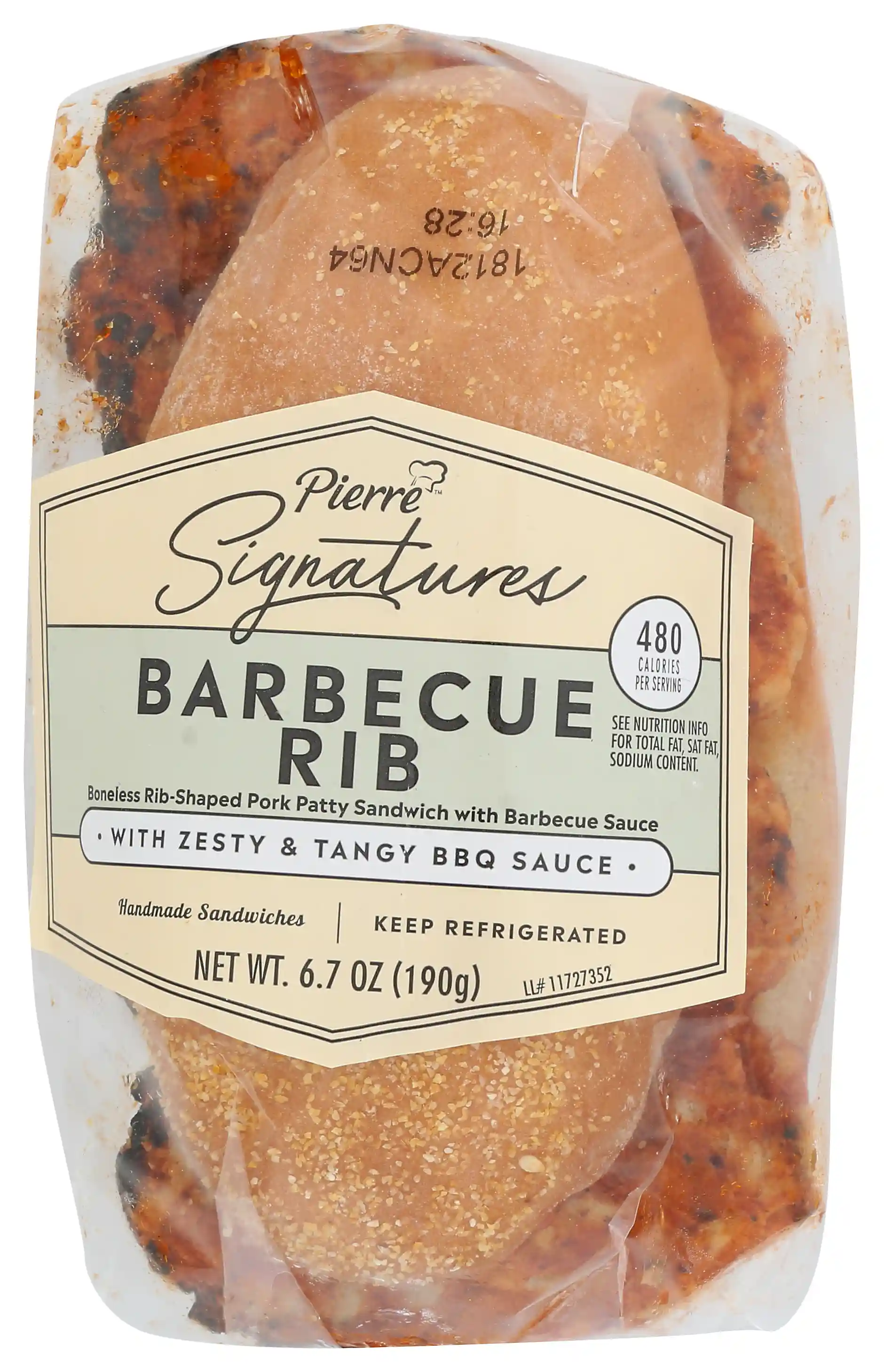 Pierre Signatures® Barbecue Boneless Pork Rib Sandwich_image_21