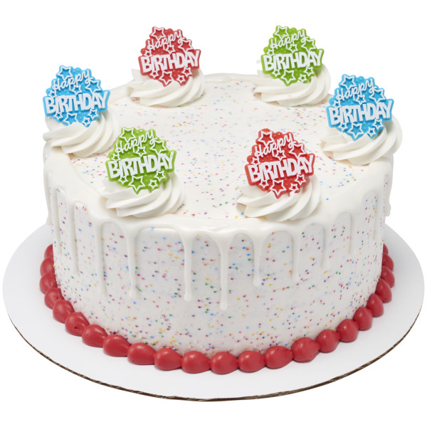 Happy Birthday Stars Cupcake Rings