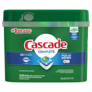 Procter & Gamble, Cascade® ActionPacs Dishwasher Detergent,  22.5 oz Tub, 43/Tub