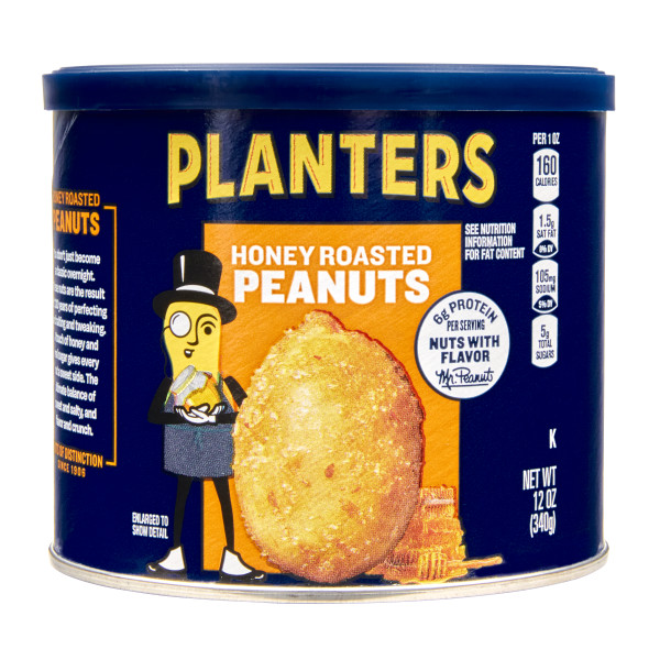 PLANTERS(r) Peanuts Honey Roasted 12/12 oz . C1CB - Front Center Inner Pack (Hi Res)