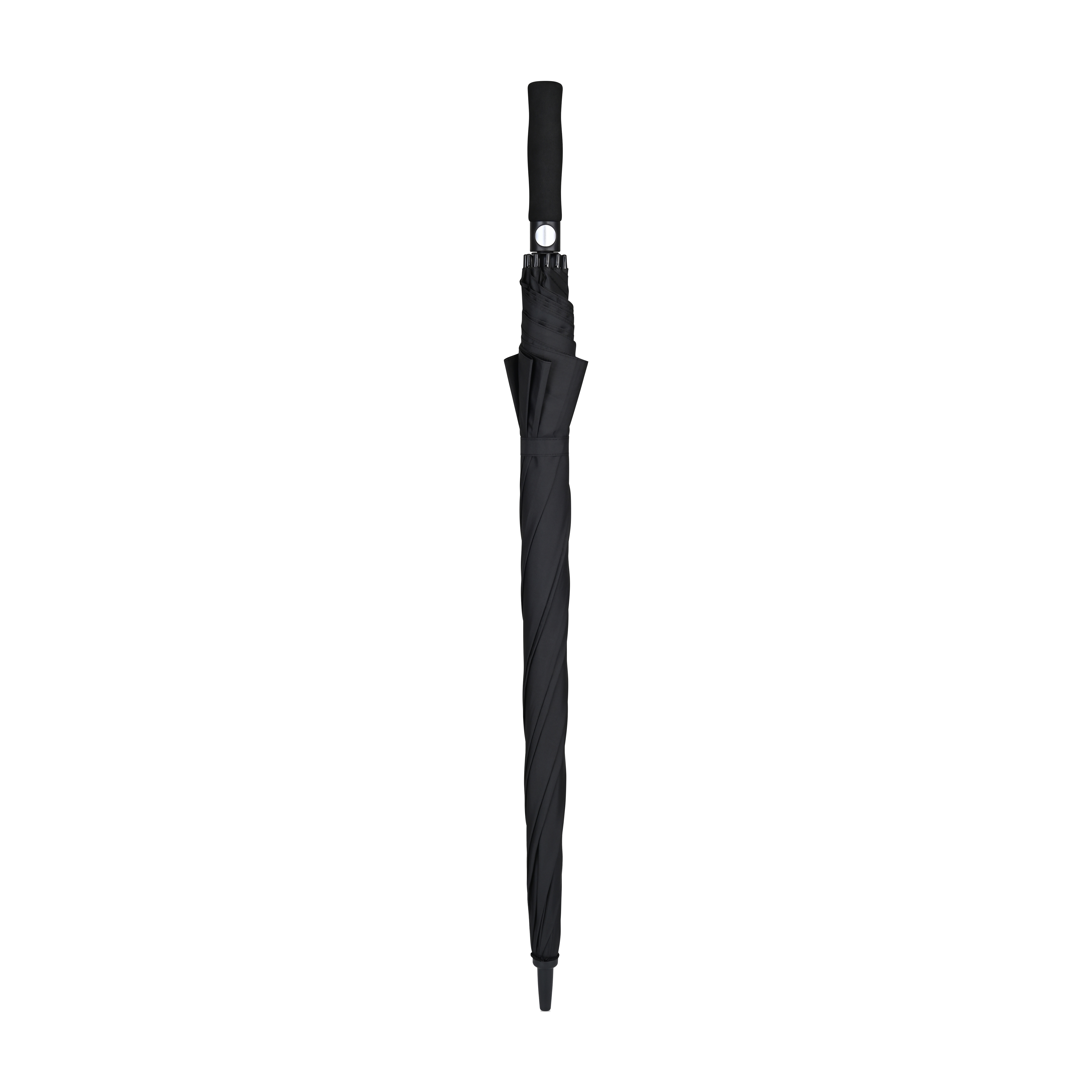 Elements 60" Recycled rPET Auto Open Golf Umbrella — Black