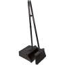 Carlisle, Duo-Pan, Black, 12", Dust Pan with Broom