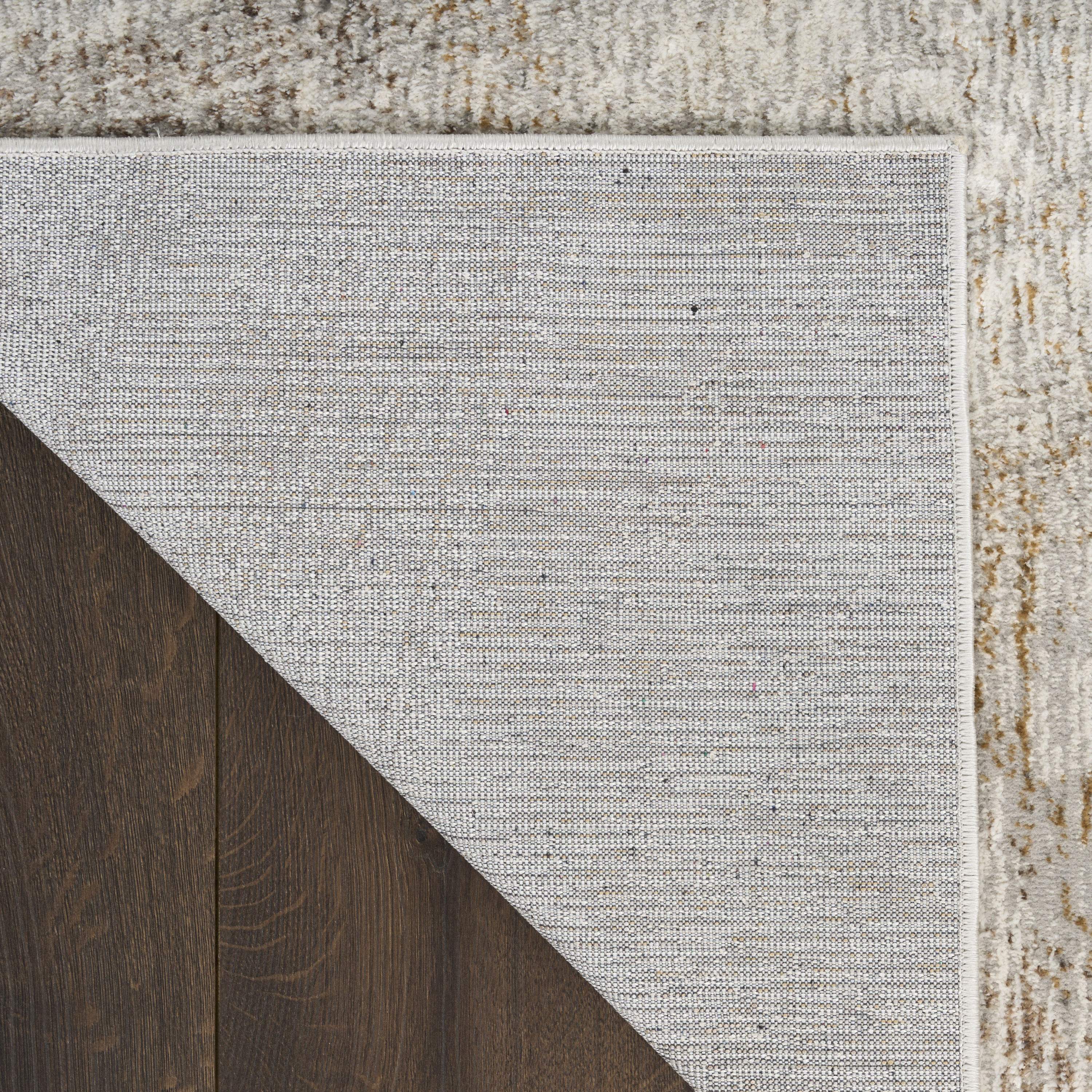 Calvin Klein CK073 Compass 5'3" x 7'3" Ivory Multicolor Modern Indoor Rug