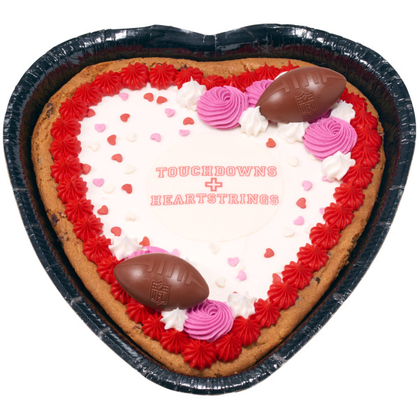 NFL Brown Football with Shield Cupcake Rings