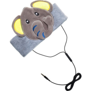 Auriculares con diadema de forro polar ajustable H1, elefante