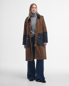 Carolyn Waxed Jacket Tan/Dress Tartan