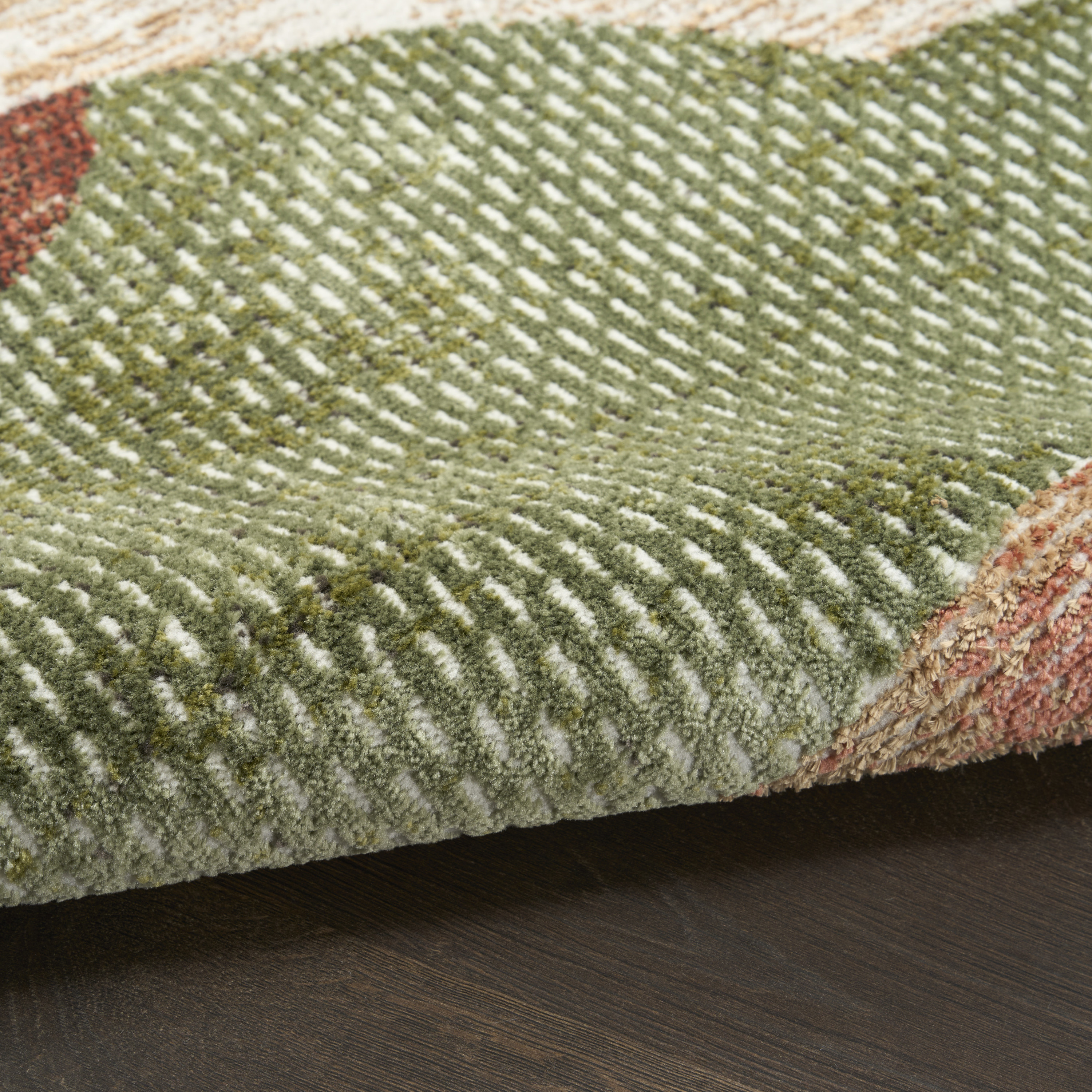 Nourison Nordic 4' x 6' Beige Multi Modern Indoor Rug