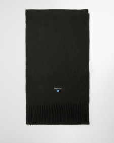 Plain Lambswool Scarf Forest Green