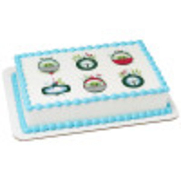 Star Wars™ The Mandalorian Grogu on Holiday PhotoCake® Edible Image®