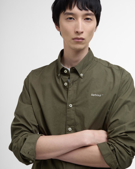 Garment Dyed Poplin Oversized Shirt