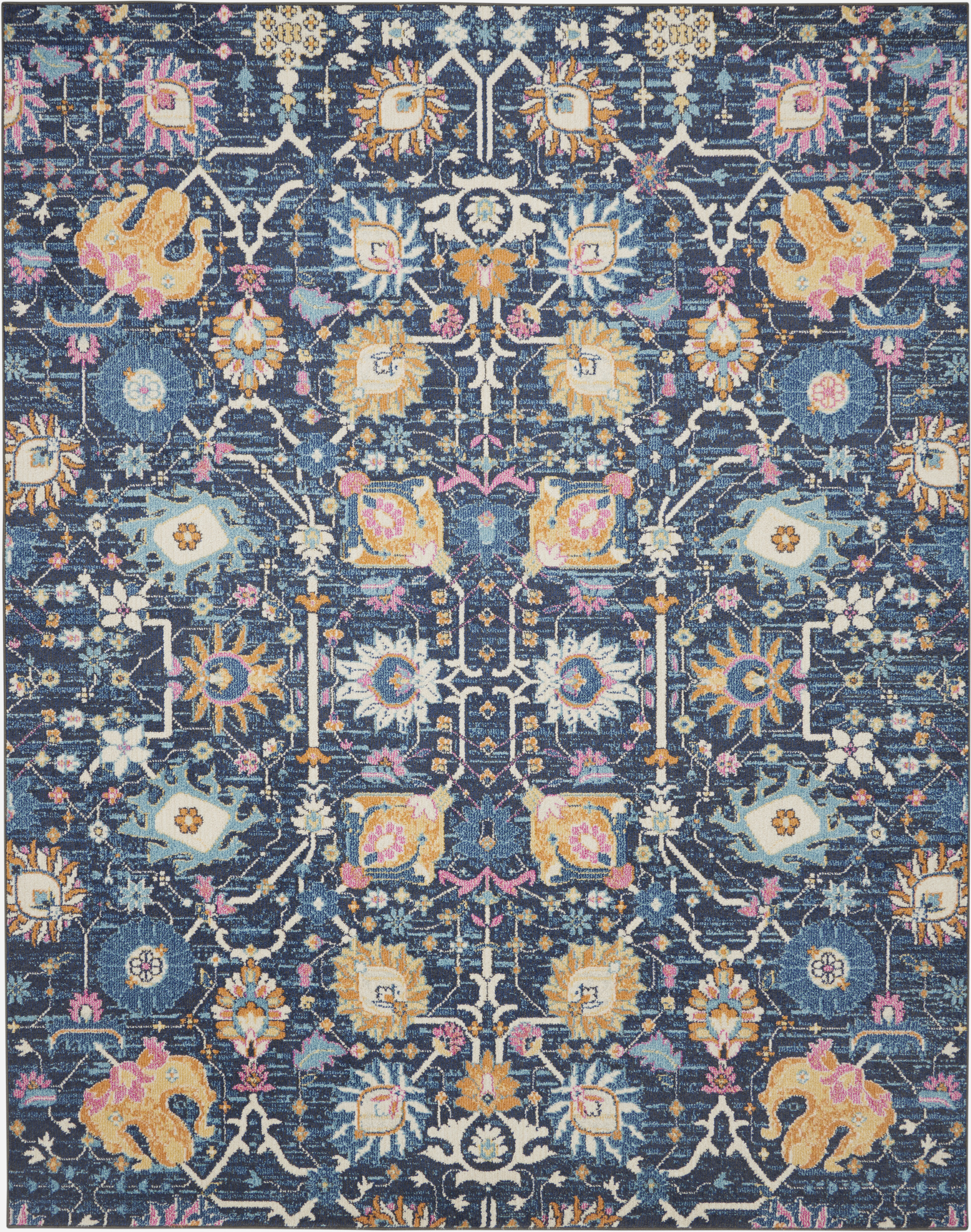 Nourison Passion 9' x 12' Navy Bohemian Indoor Rug
