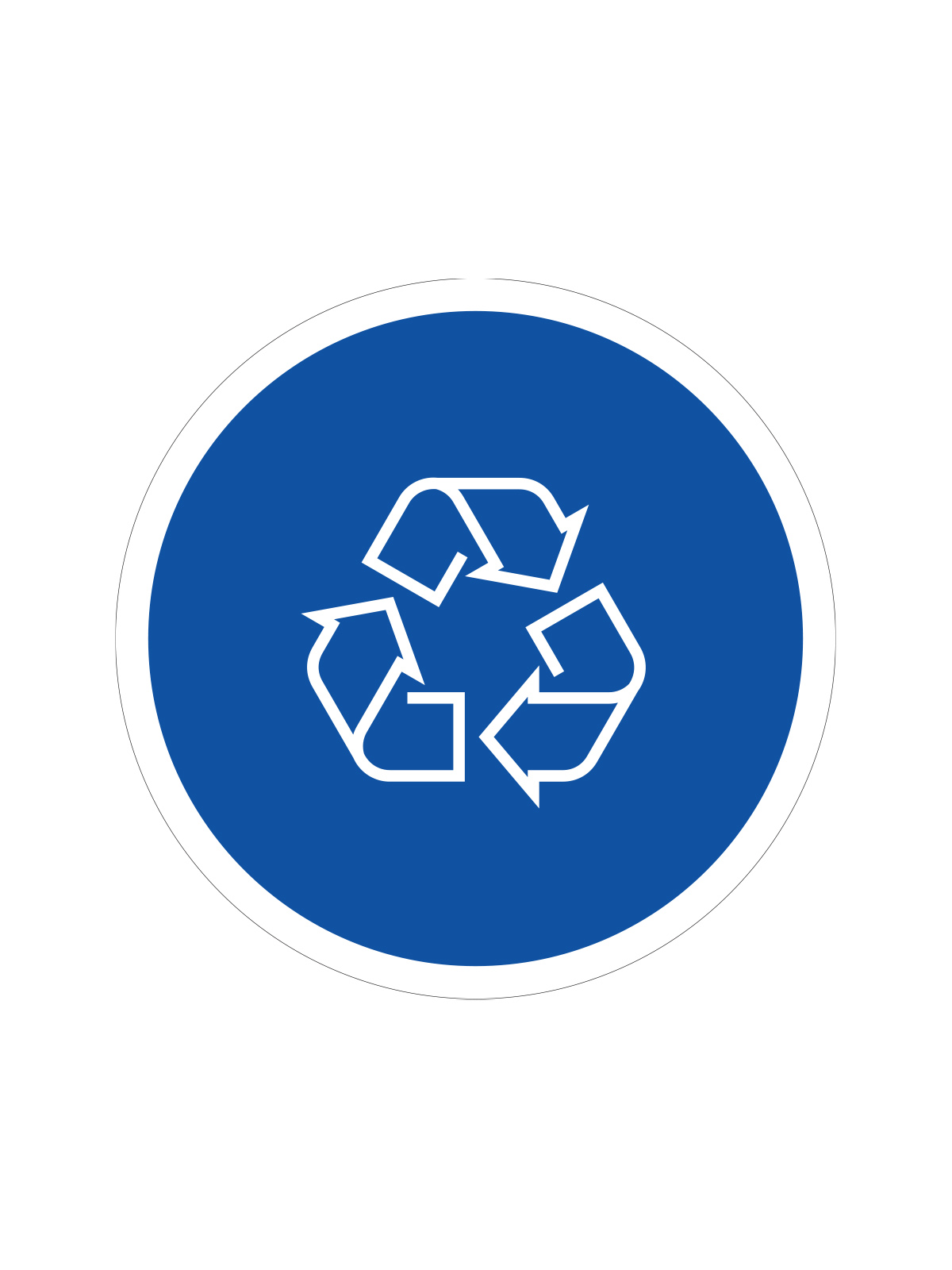 EURO – Label – Mobius Loop – Blue-White