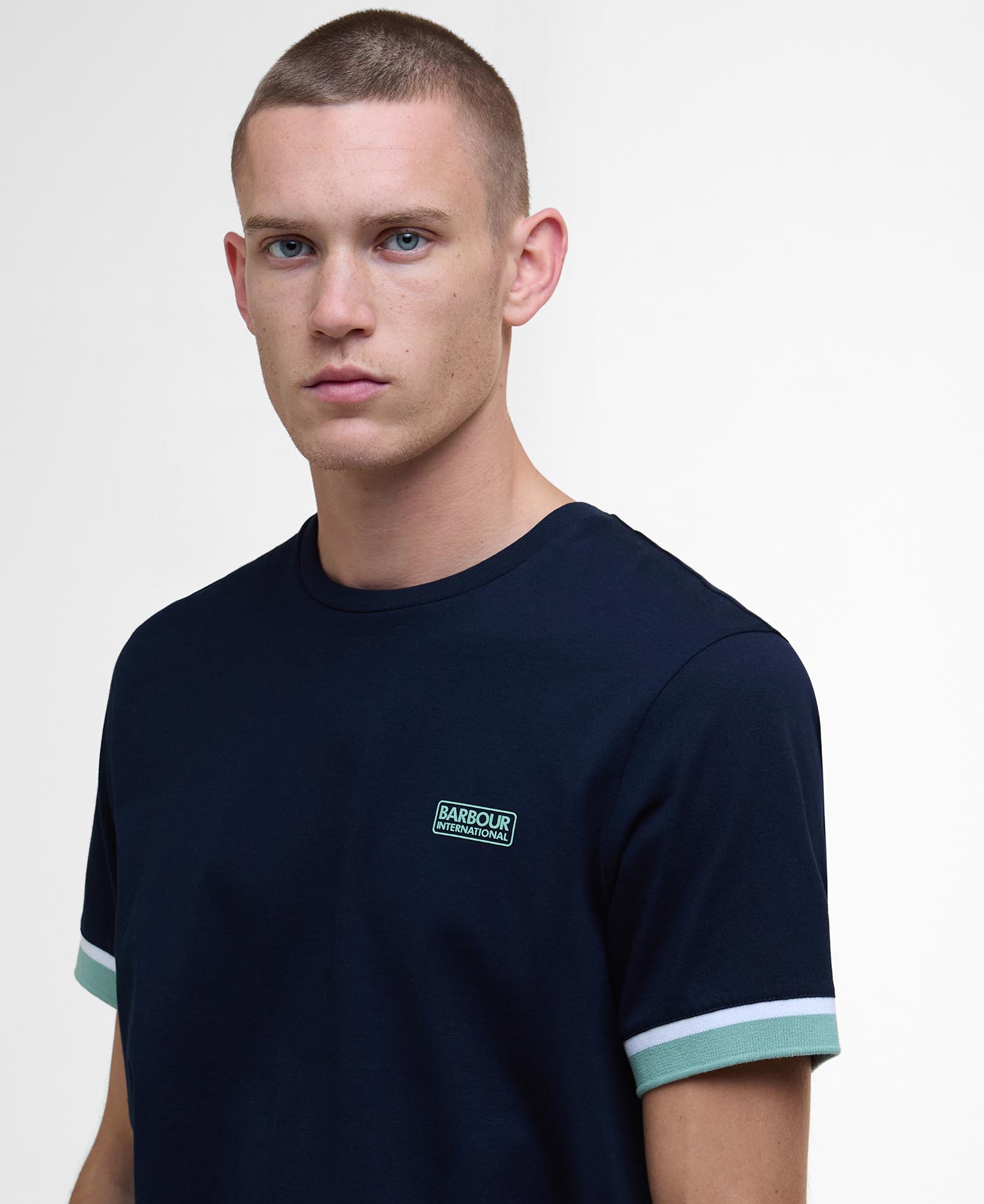 Deep Cuff Evan Tipped T-Shirt image number 3