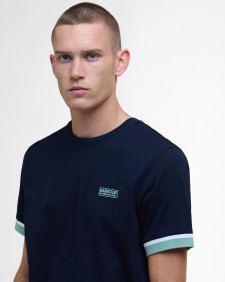 Deep Cuff Evan Tipped T-Shirt Sapphire Navy