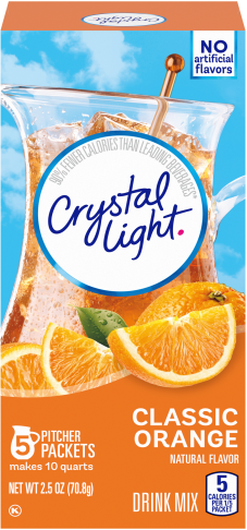 Crystallight More Products - CRYSTAL LIGHT MULTISERVE Classic Orange Sugar Free 2.5 oz Can