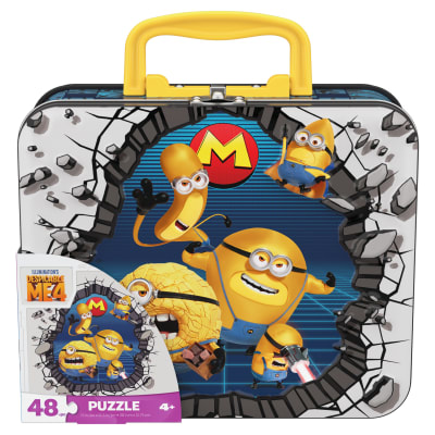 Despicable Me Minions 48-Piece Puzzle in Tin with Handle, for Families and Kids Ages 4 and up