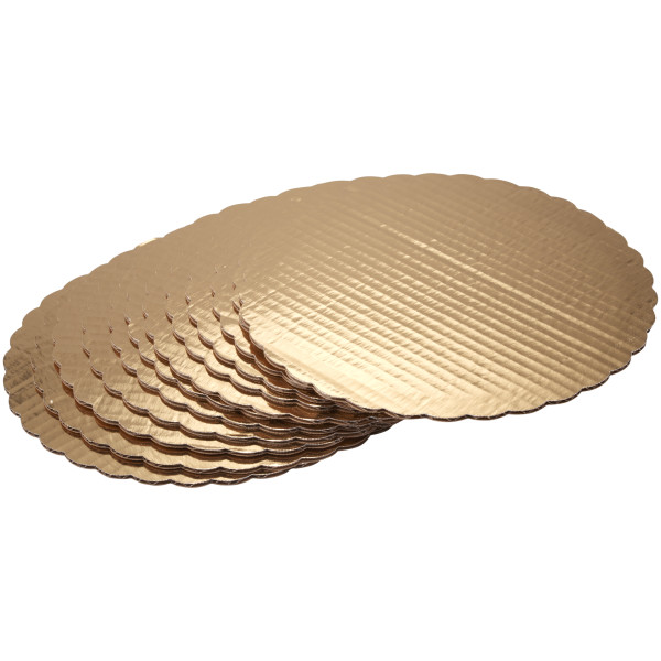 10" Round Gold Cake Board