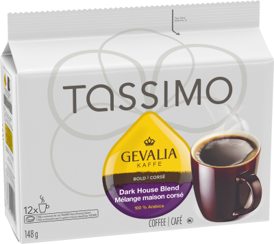 TASSIMO GEVALIA DARK HOUSE BLEND