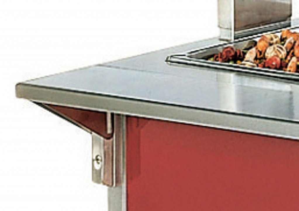 60-inch stainless steel plate rest with mounting kit for 2-Series utility station