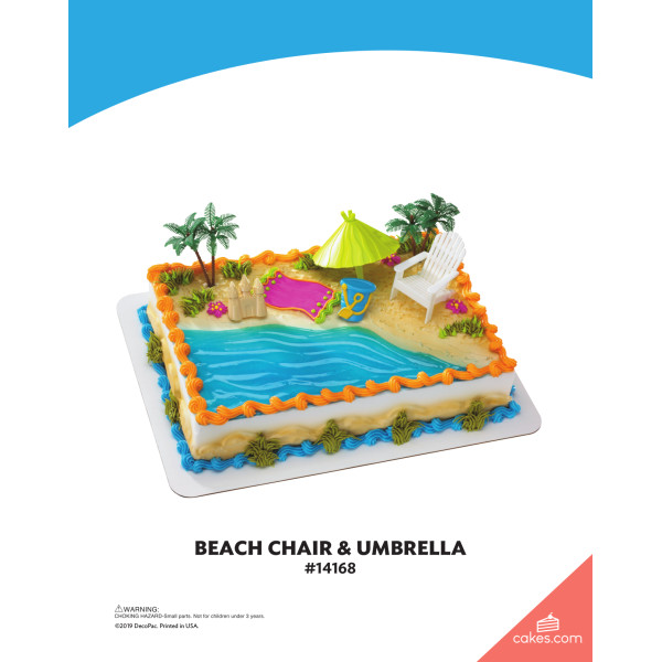 Beach Chair & Umbrella The Magic of Cakes® Icing Only Page