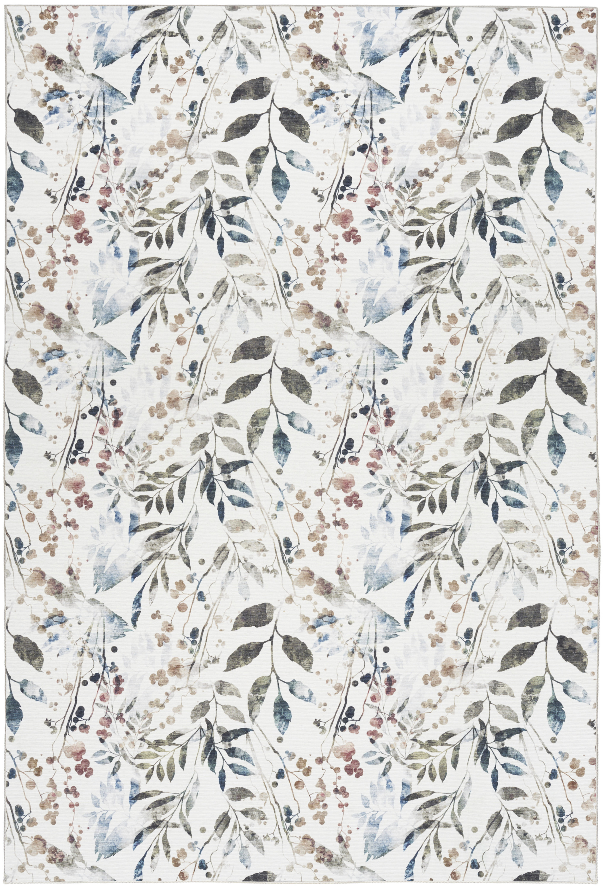 Nourison Nourison Washables 4' x 6' Ivory Multicolor Contemporary Indoor Rug