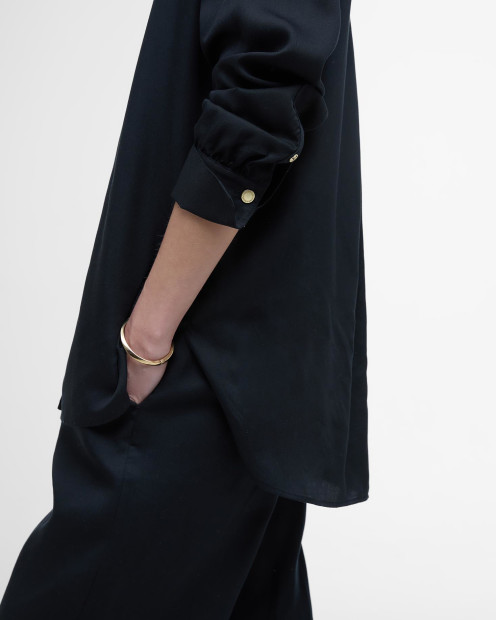 Clara Relaxed Long-Sleeved Shirt Black