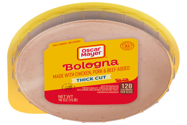 Oscar Mayer Thick Cut Bologna, 16 oz Pack - My Food and Family