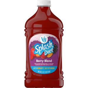 V8 Splash® Diet Berry Blend Flavored Juice Beverage, 64 fl oz Bottle (6 Pack)