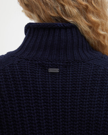 Maglione Rockliffe a collo alto con risvolto