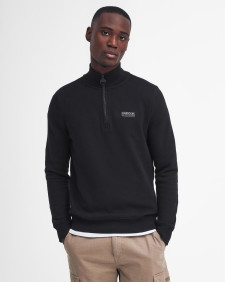 Essential Half-Zip Sweatshirt Black-Pewter