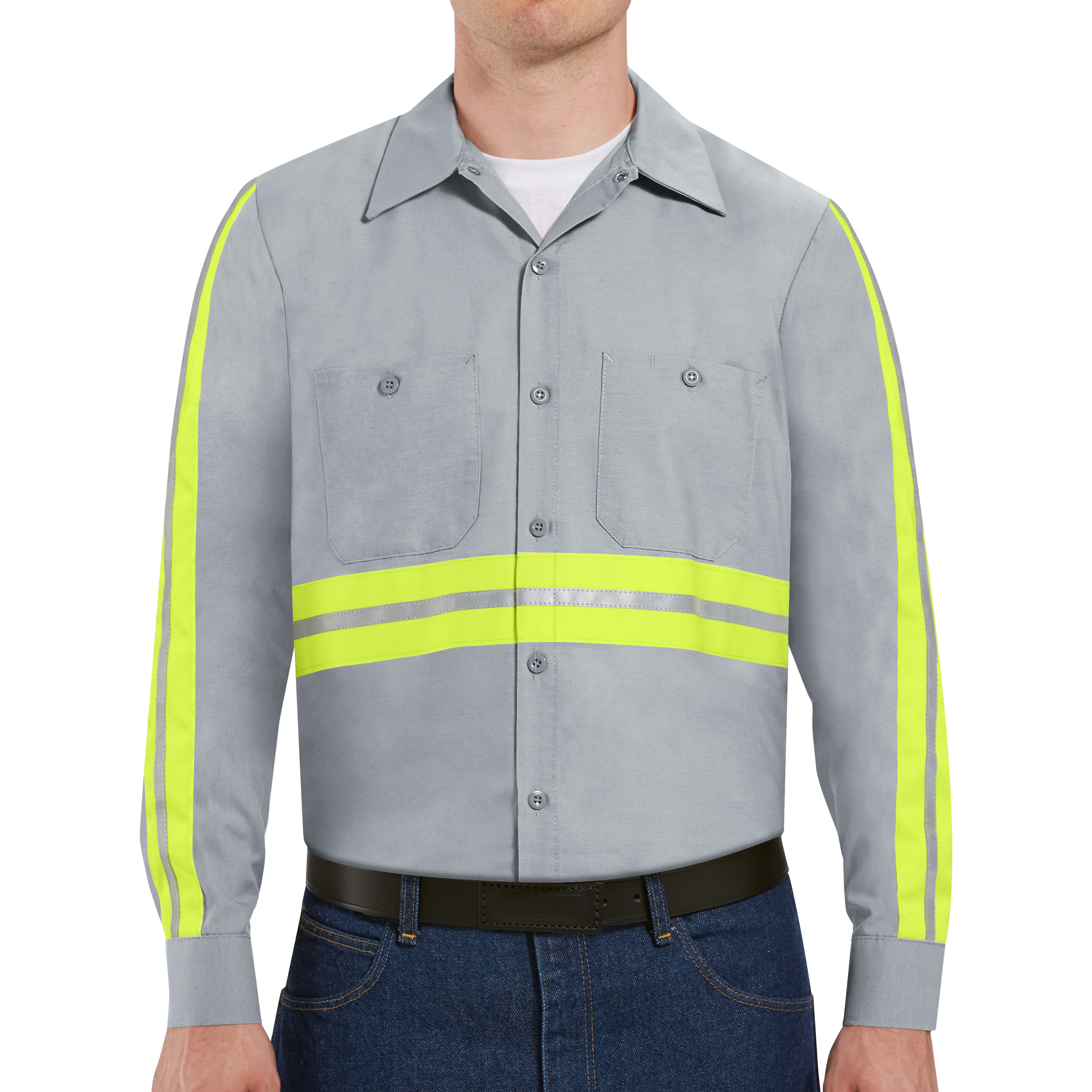 Camisa de trabajo industrial Red Kap manga larga visibilidad mejorada - Imagen 7 de 7