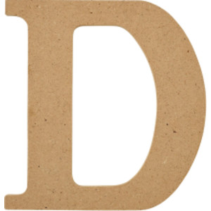 MDF Letter, D, 5 Inch