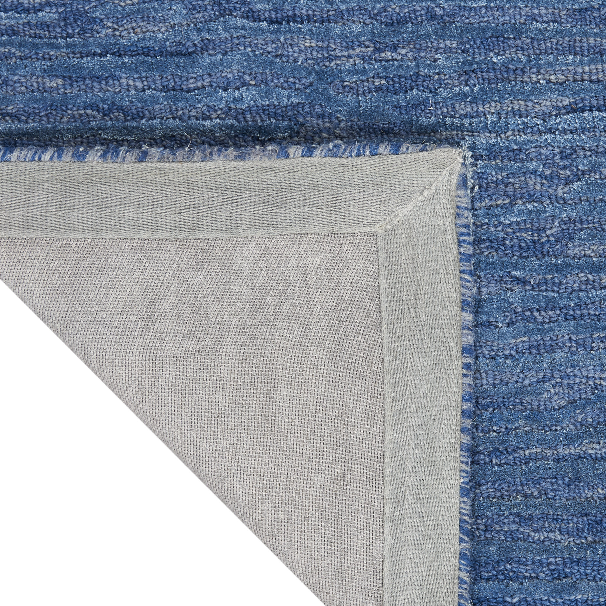 Calvin Klein CK010 Linear 3'9" x 5'9" Blue Modern Indoor Rug