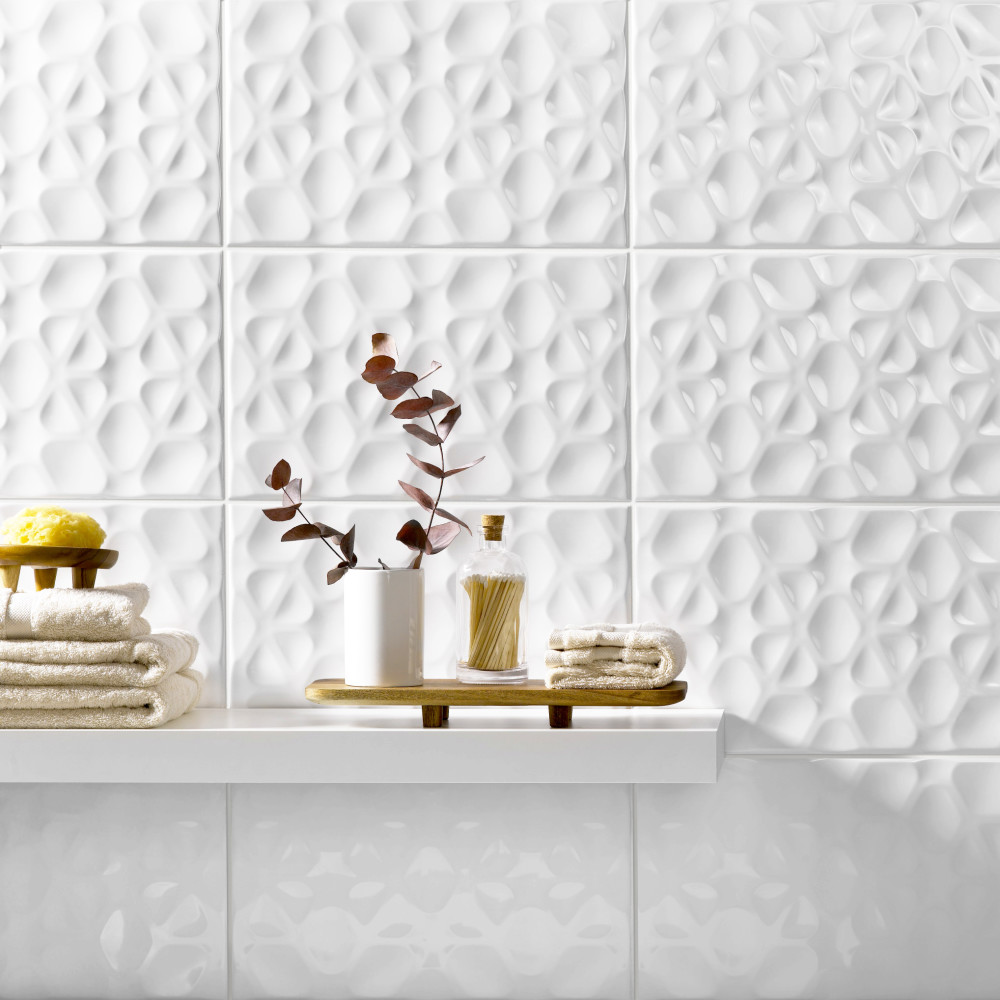 Sample – More Pure Glossy White Ceramic Wall Tile