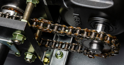 The powerful continuous-duty motor provides slip-free performance.