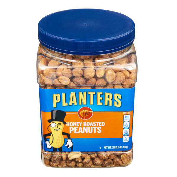 PLANTERS(r) Peanuts Honey Roast 6/34.5 oz . C1C1 - Front Center In Package (Hi Res)